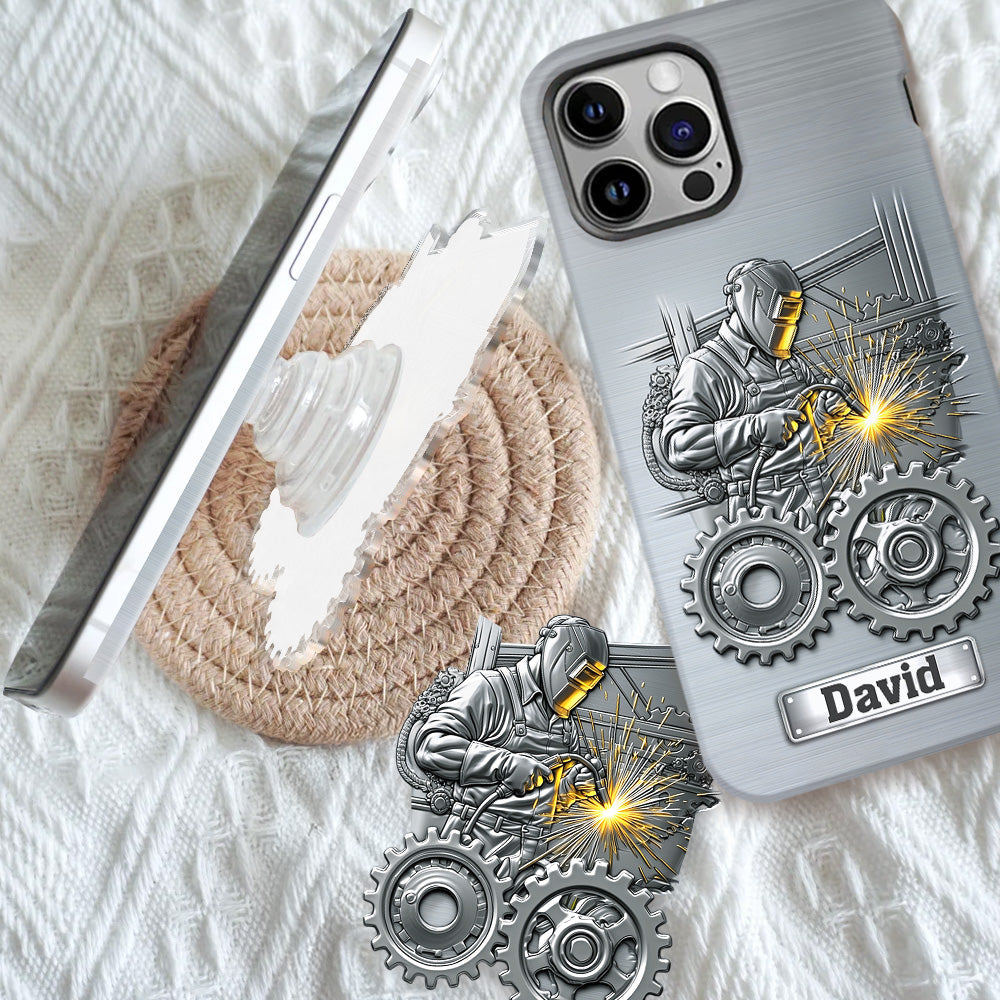 Strong Ones Become Welder - Personalized Welder Full Print Phone Case