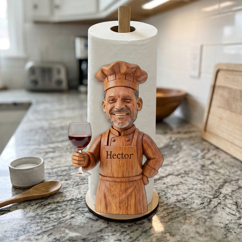 That's What I Do, I Cook I Drink - Personalized Cooking Paper Towel Stand
