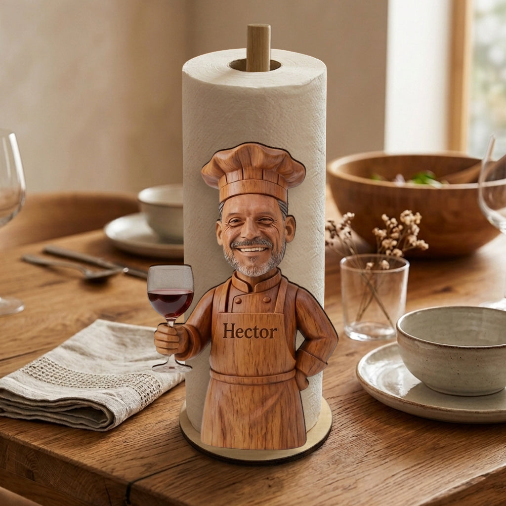 That's What I Do, I Cook I Drink - Personalized Cooking Paper Towel Stand