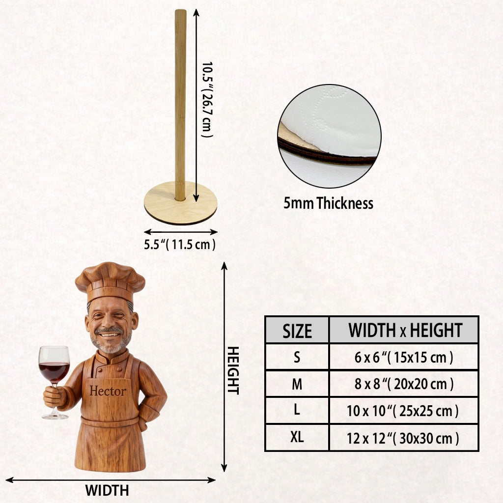 That's What I Do, I Cook I Drink - Personalized Cooking Paper Towel Stand