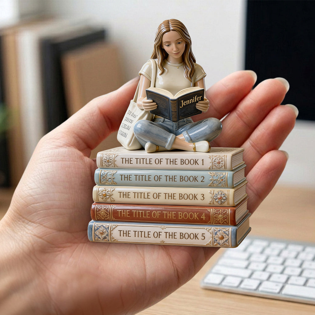 Reading Book - Personalized Book Premium 3D Figurine