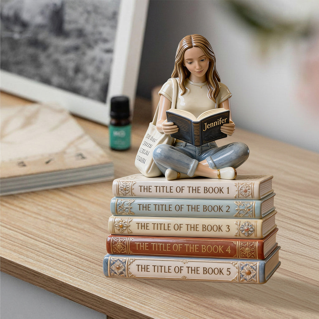 Reading Book - Personalized Book Premium 3D Figurine