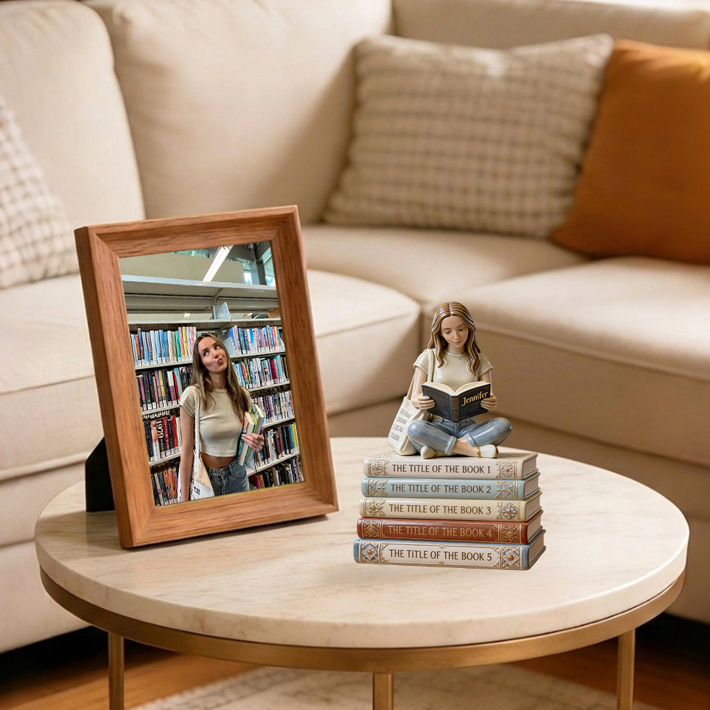 Reading Book - Personalized Book Premium 3D Figurine