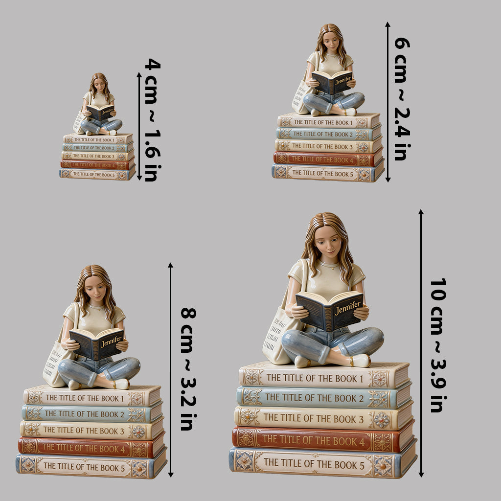 Reading Book - Personalized Book Premium 3D Figurine