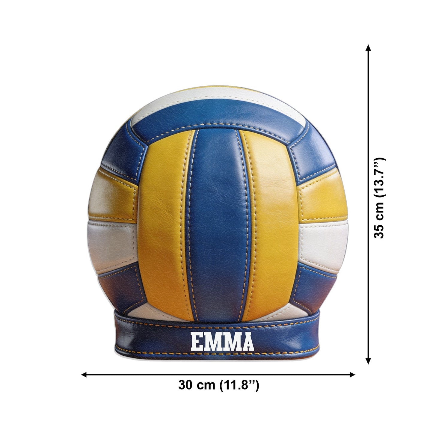 Love Volleyball - Personalized Volleyball Changeable Leather Patch Backpack