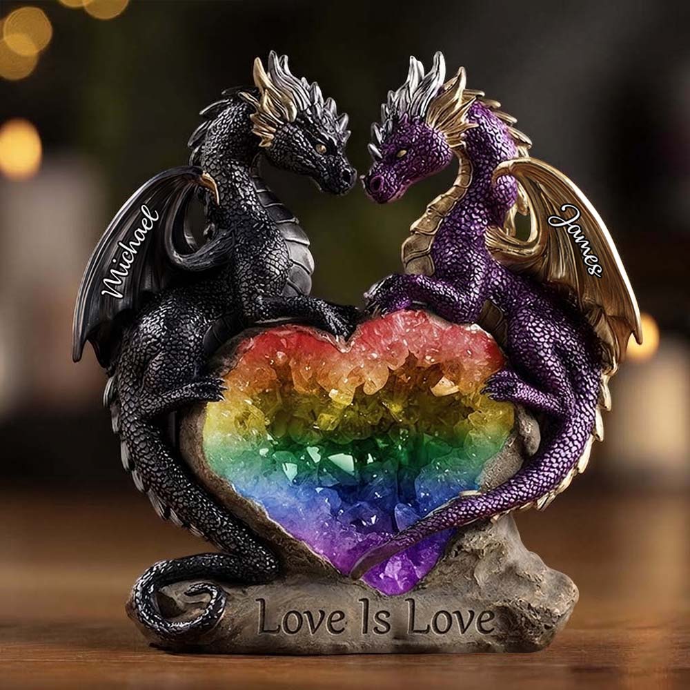 Love Is Love - Personalized LGBT Support Custom Shaped Acrylic Plaque