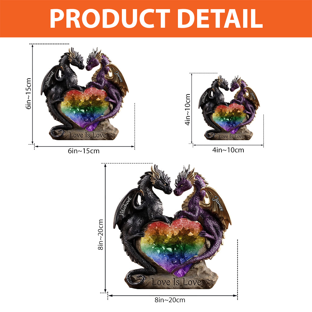 Love Is Love - Personalized LGBT Support Custom Shaped Acrylic Plaque