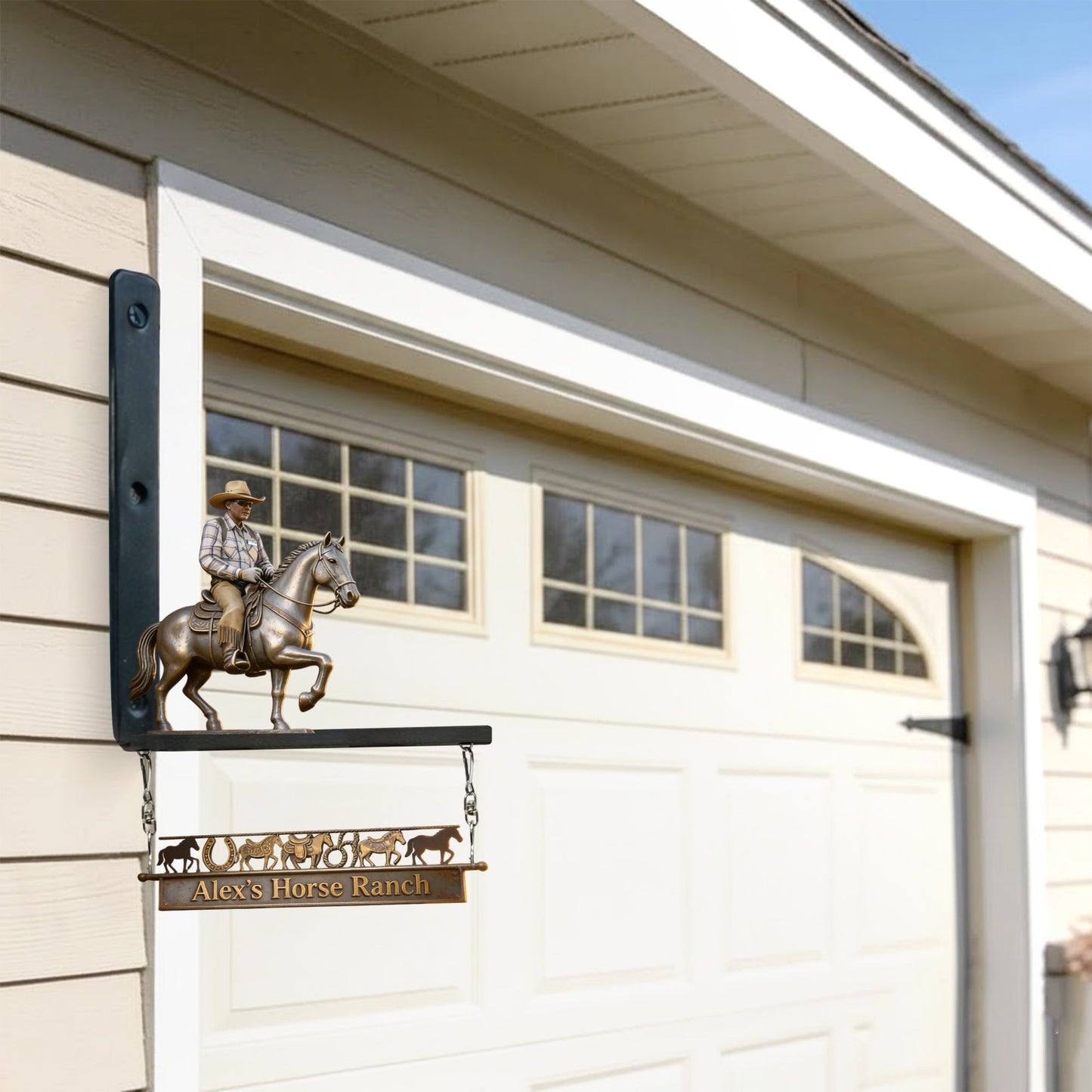 Love My Horse - Personalized Horse Wooden Wall Mount Sign