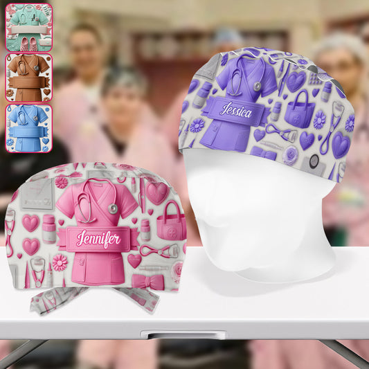 Nurse Life - Personalized Nurse Scrub Cap