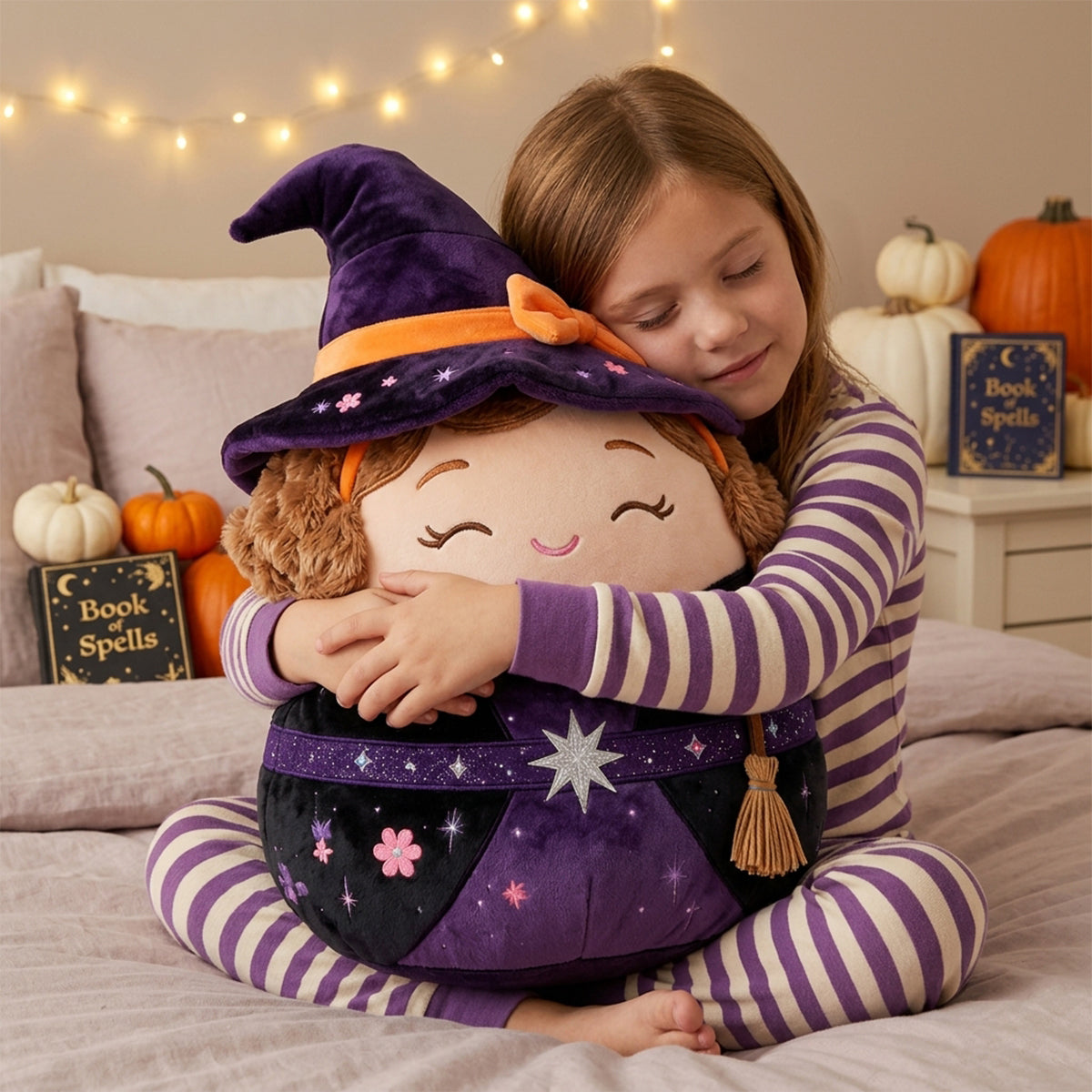 Halloween Costume Vibes - Personalized Kid Premium Faux Fur Pillow