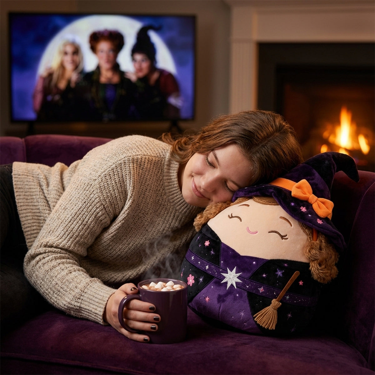 Halloween Costume Vibes - Personalized Kid Premium Faux Fur Pillow
