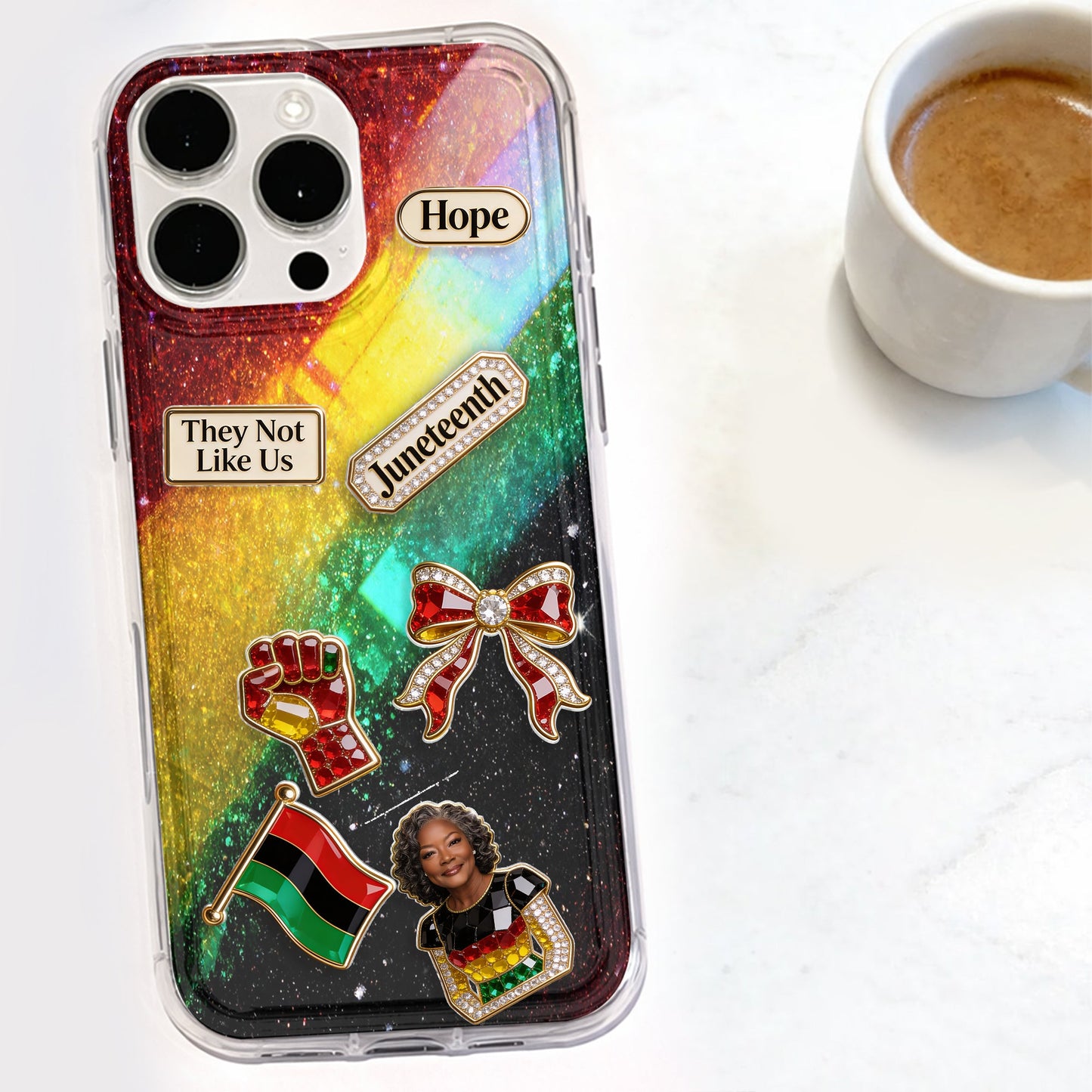 They Not Like Us - Personalized African American Shaker Phone Case