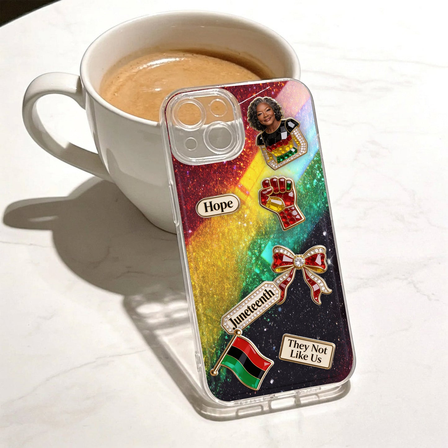 They Not Like Us - Personalized African American Shaker Phone Case