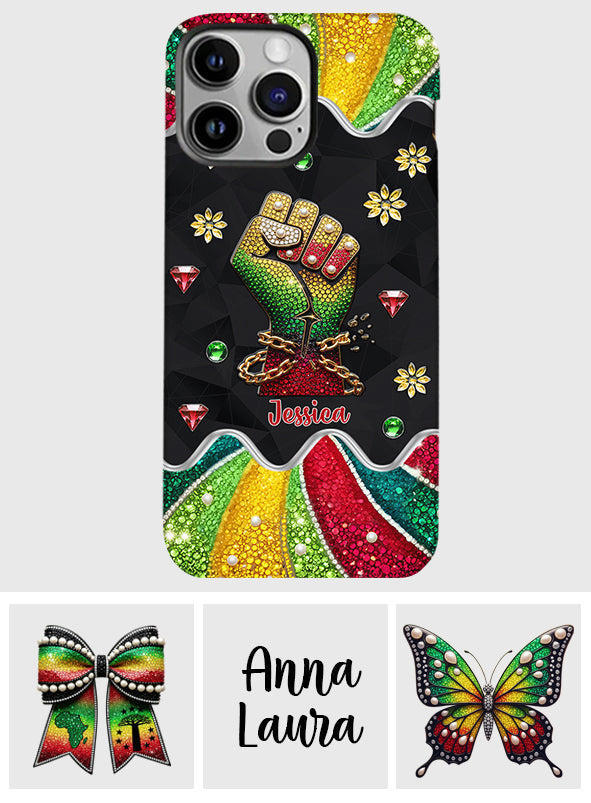 They Not Like Us - Personalized Juneteenth Full Print Phone Case & Phone Grip