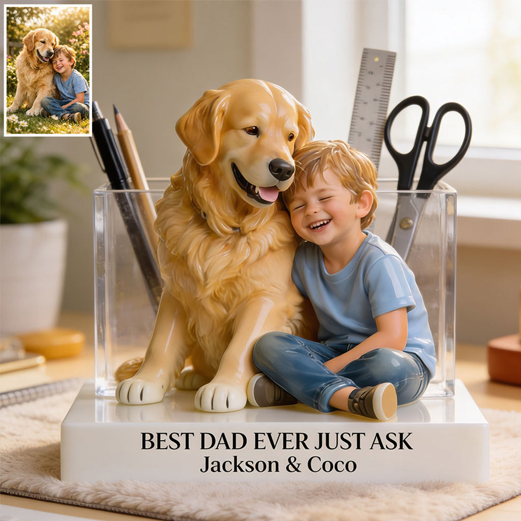 Perfect Father's Day Gift - Personalized Father Acrylic Pot