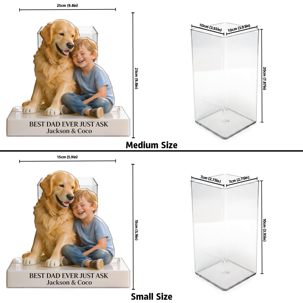 Perfect Father's Day Gift - Personalized Father Acrylic Pot