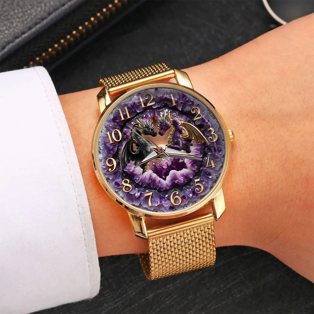 You & Me We Got This - Personalized Dragon Women Hand Watch With Strap Charms