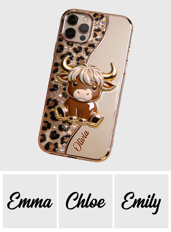 Love Highland Cows - Personalized Highland Cow Full Print Phone Case