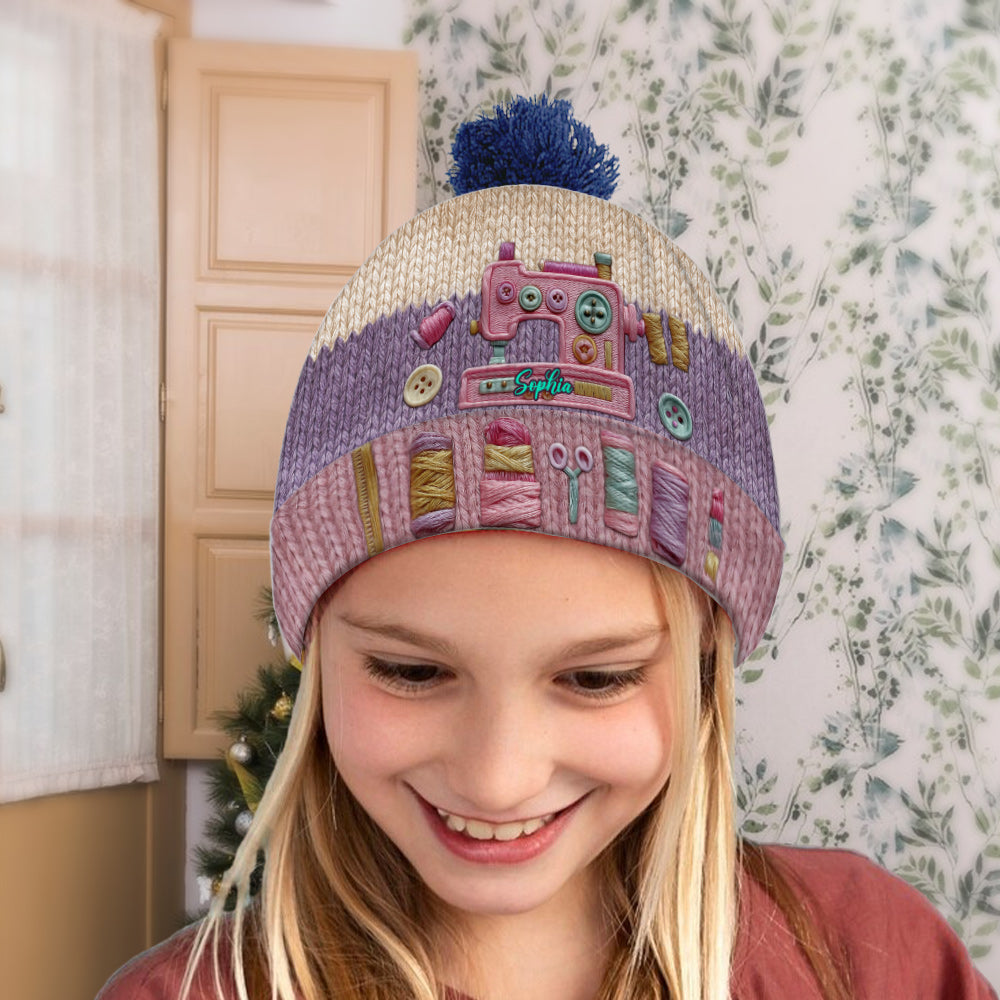 Sewing Is My Love - Personalized Sewing Beanie Hat