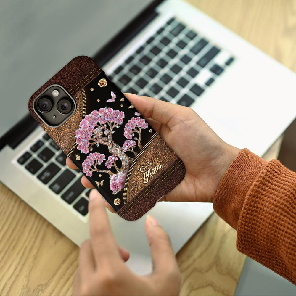 The Love Between Mother And Her Kids - Personalized Mother Full Print Phone Case