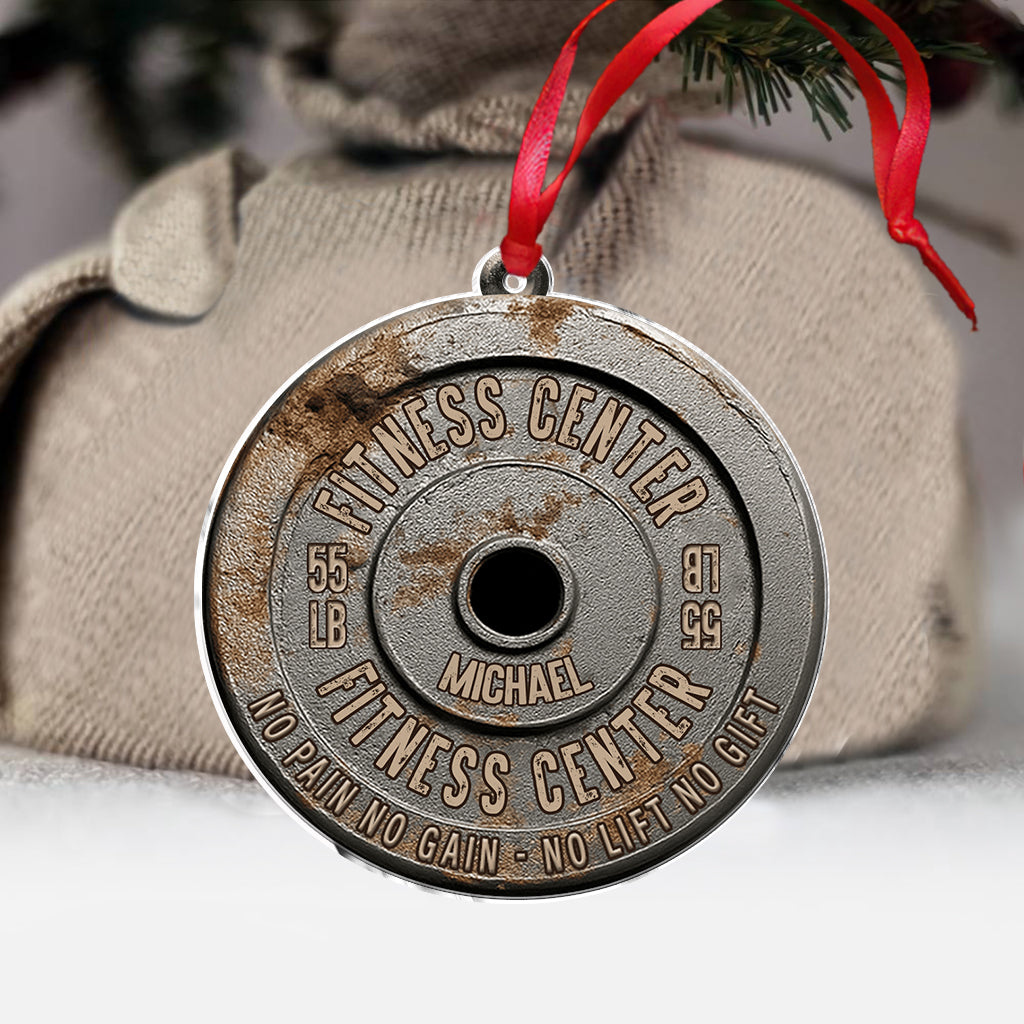 No Pain No Gain - Personalized Fitness Ornament
