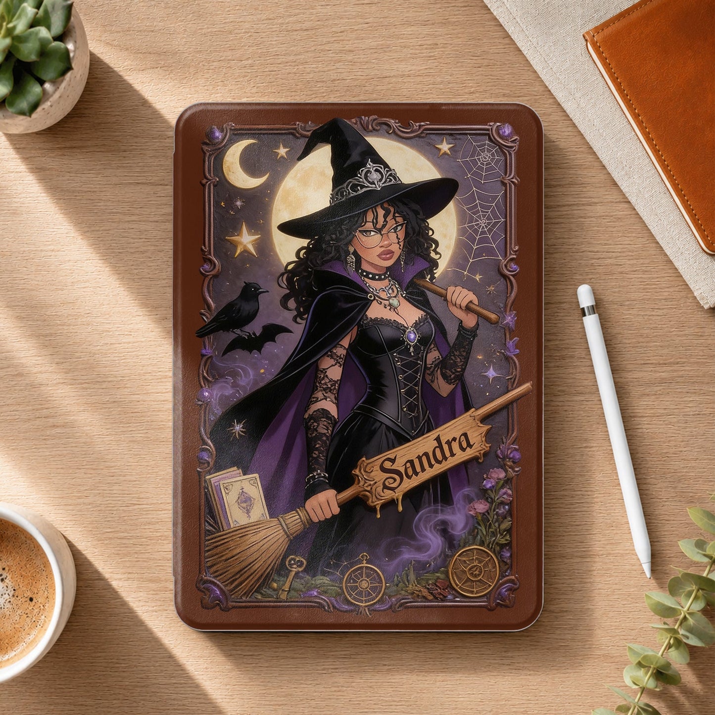 Witch Spells - Personalized Witch Tablet Cover With Pen Slot
