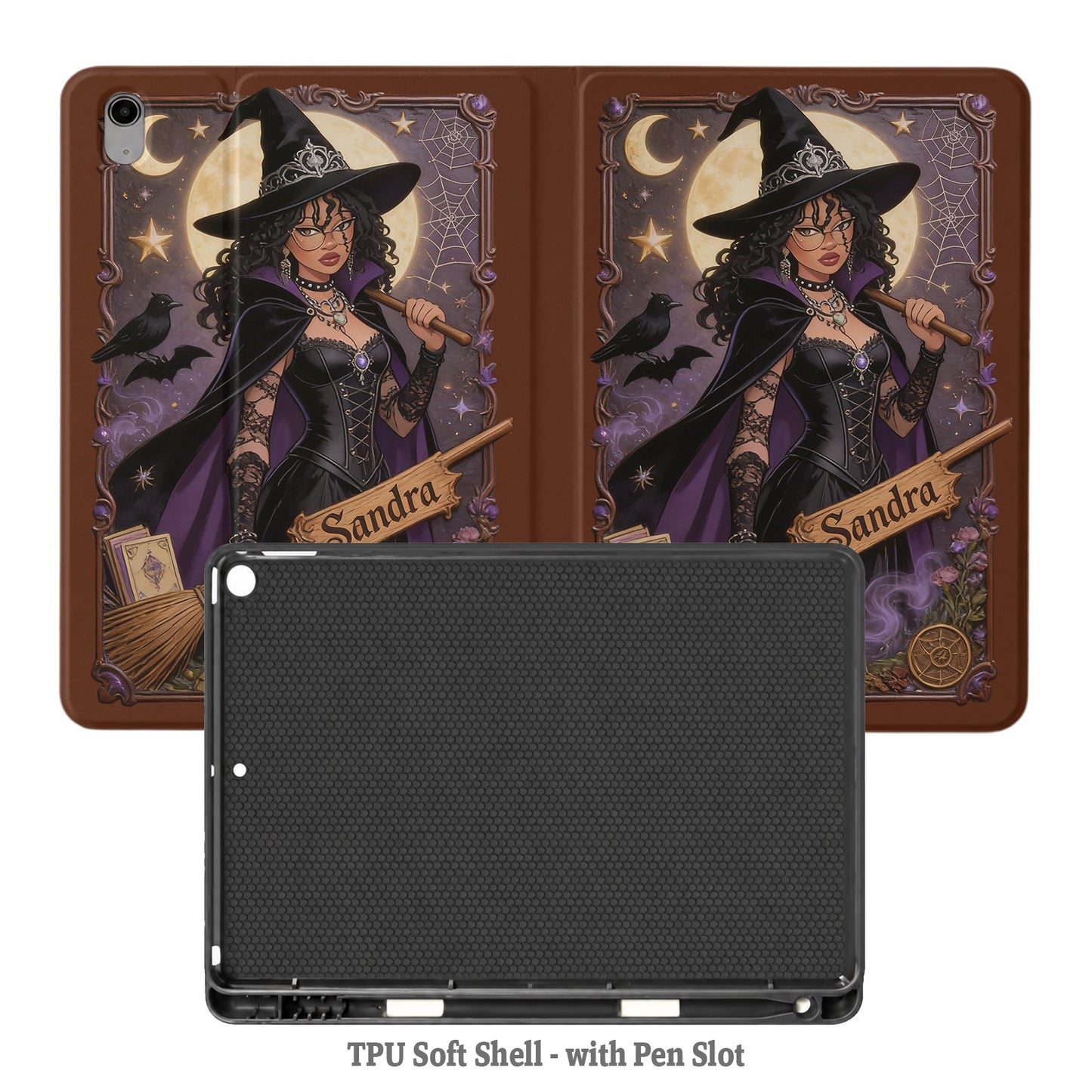 Witch Spells - Personalized Witch Tablet Cover With Pen Slot