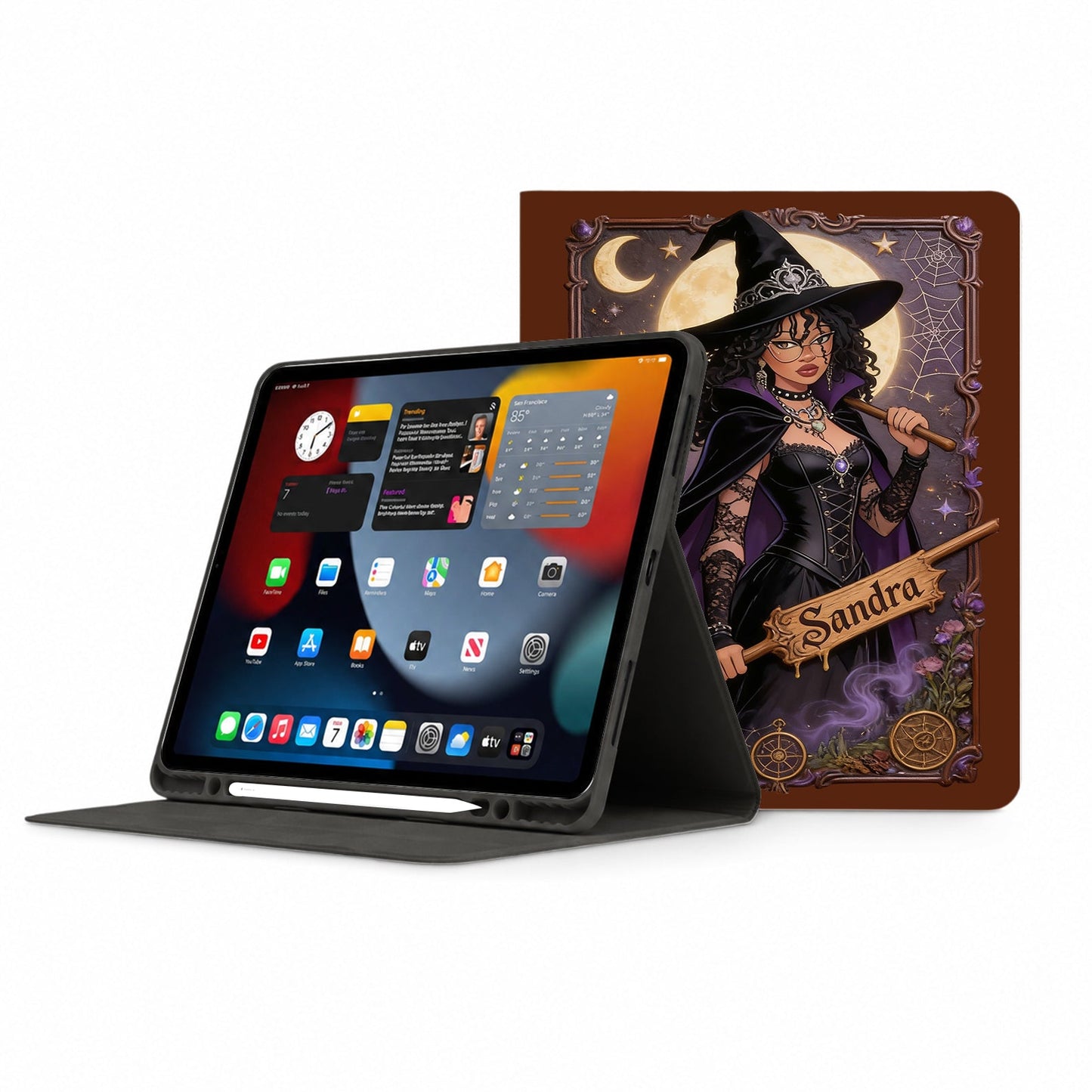 Witch Spells - Personalized Witch Tablet Cover With Pen Slot