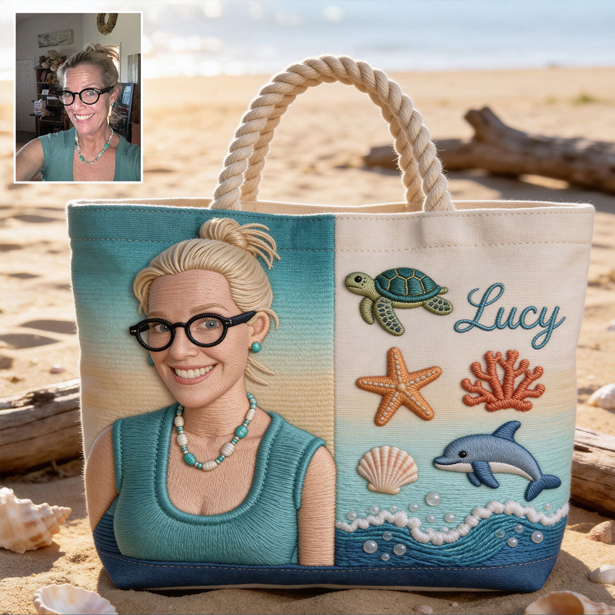 Sea Lovers - Personalized Sea Lover Beach Bag