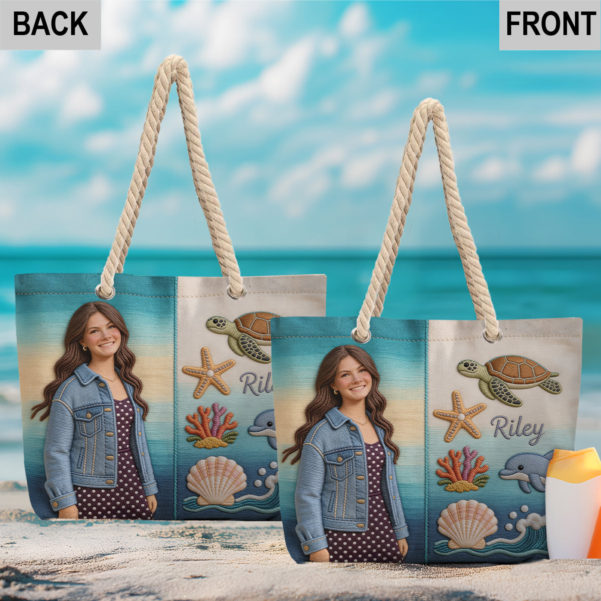 Sea Lovers - Personalized Sea Lover Beach Bag