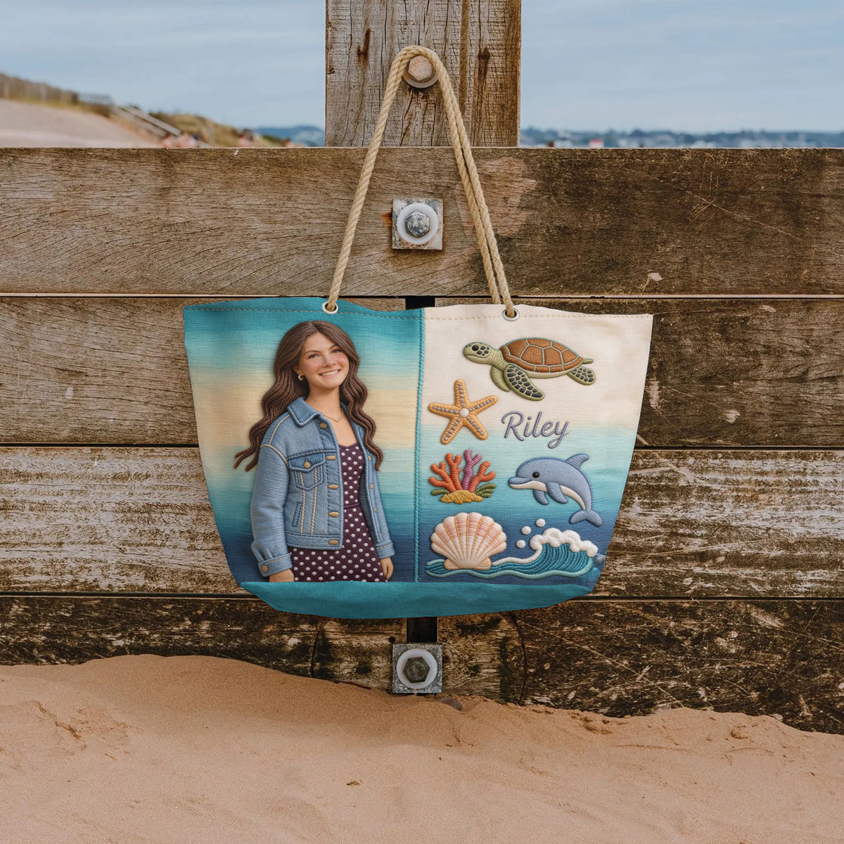Sea Lovers - Personalized Sea Lover Beach Bag