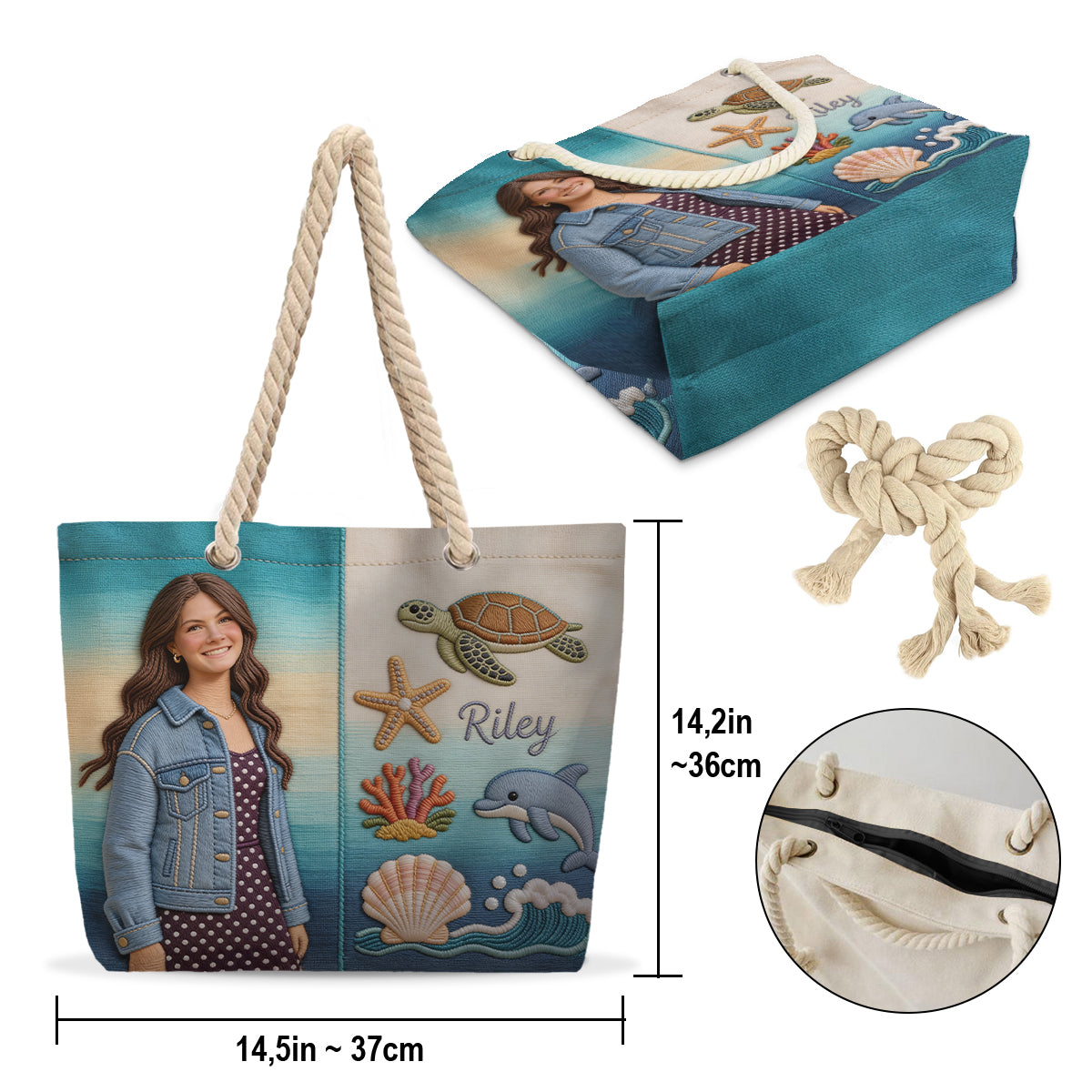 Sea Lovers - Personalized Sea Lover Beach Bag