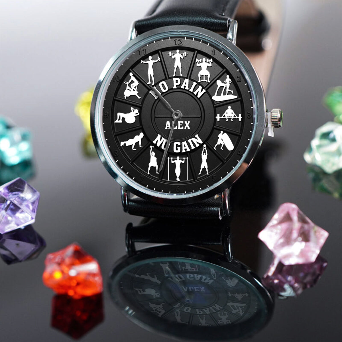 No Pain No Gain - Personalized Fitness Hand Watch