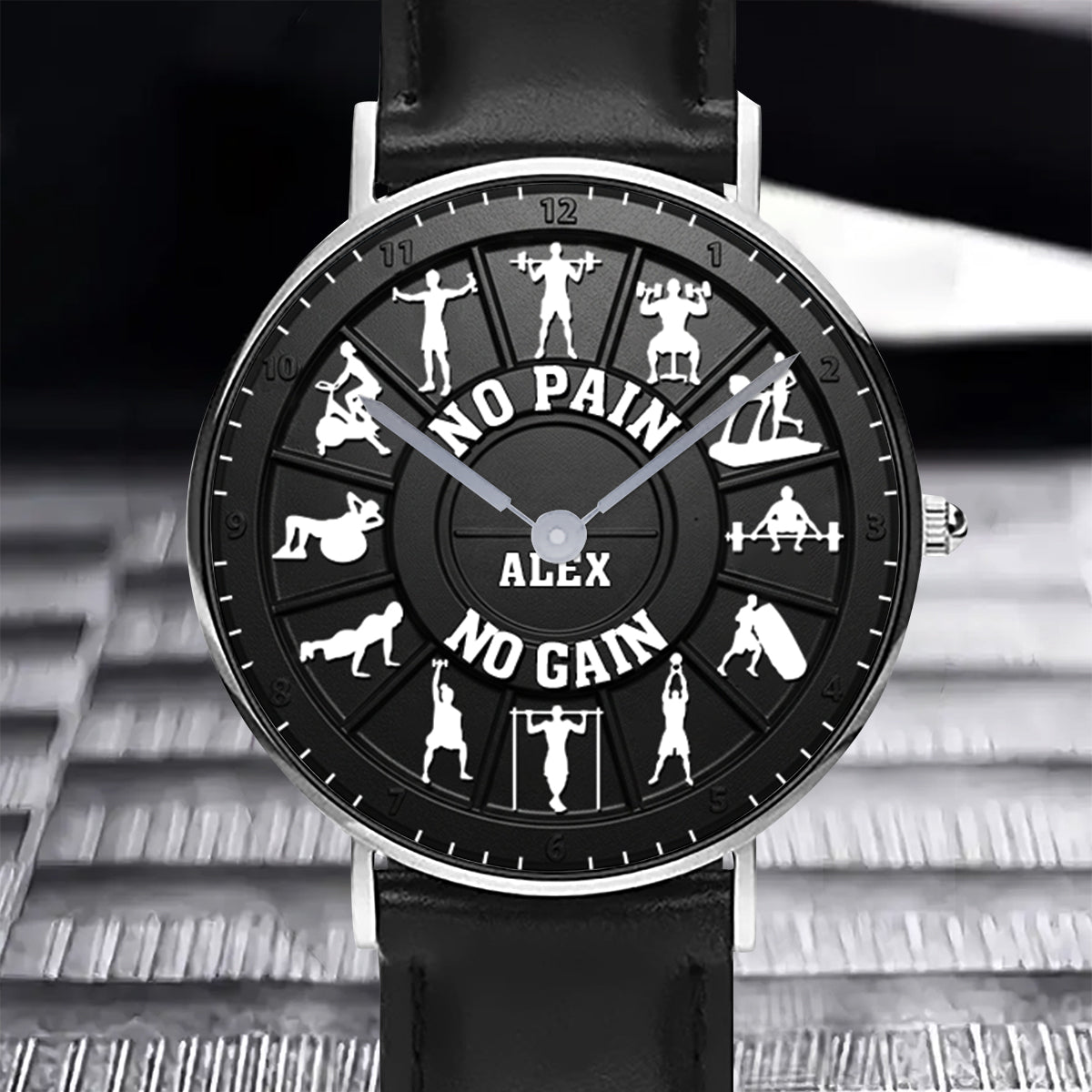 No Pain No Gain - Personalized Fitness Hand Watch