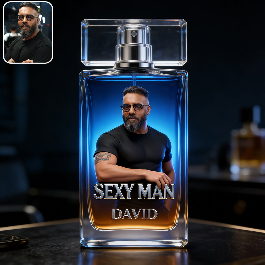 Luxury Gifts For Man - Custom From Photo - Personalized Father Refillable Perfume Bottle