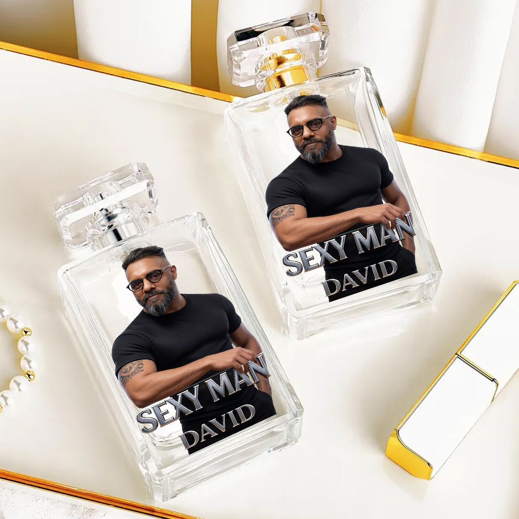 Luxury Gifts For Man - Custom From Photo - Personalized Father Refillable Perfume Bottle