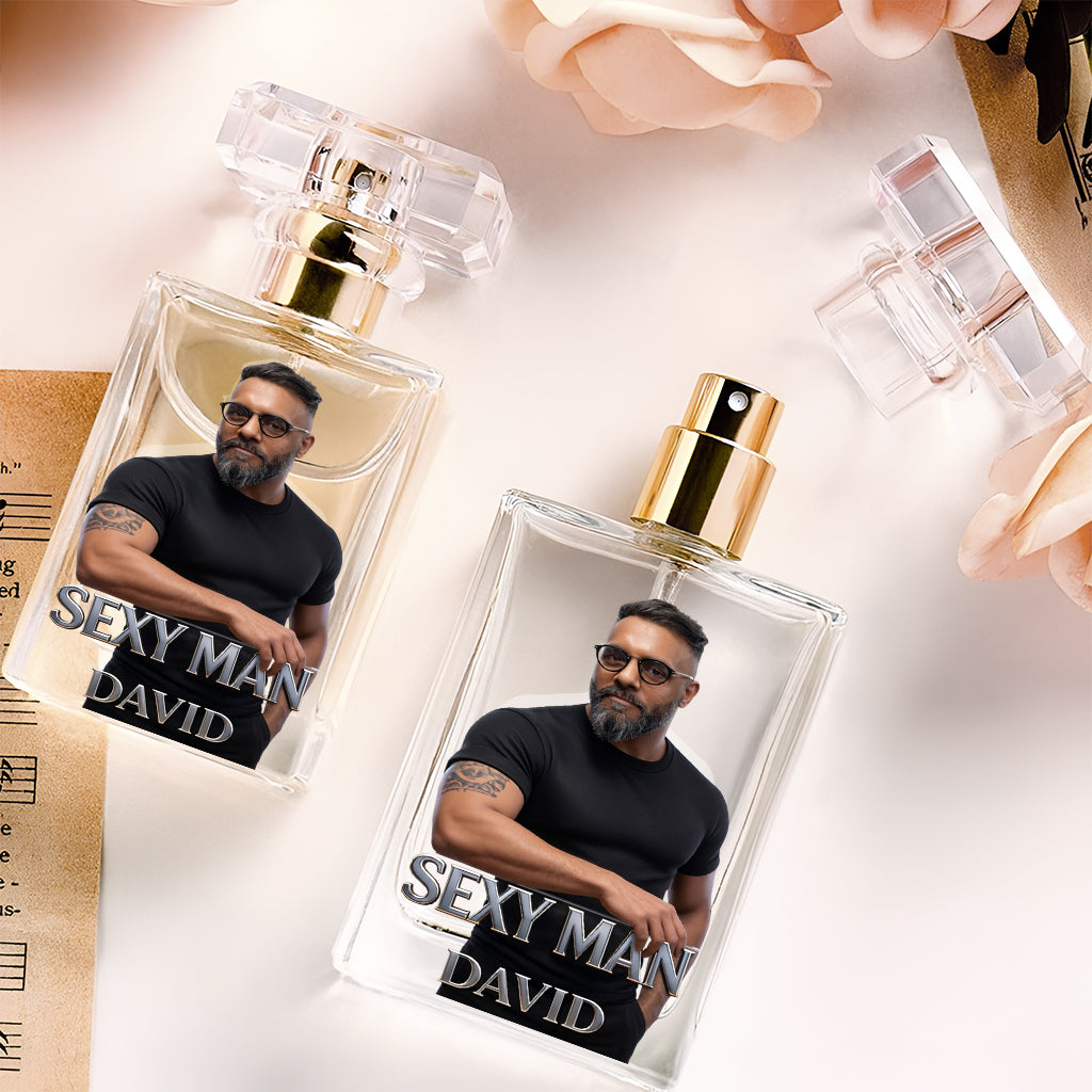 Luxury Gifts For Man - Custom From Photo - Personalized Father Refillable Perfume Bottle