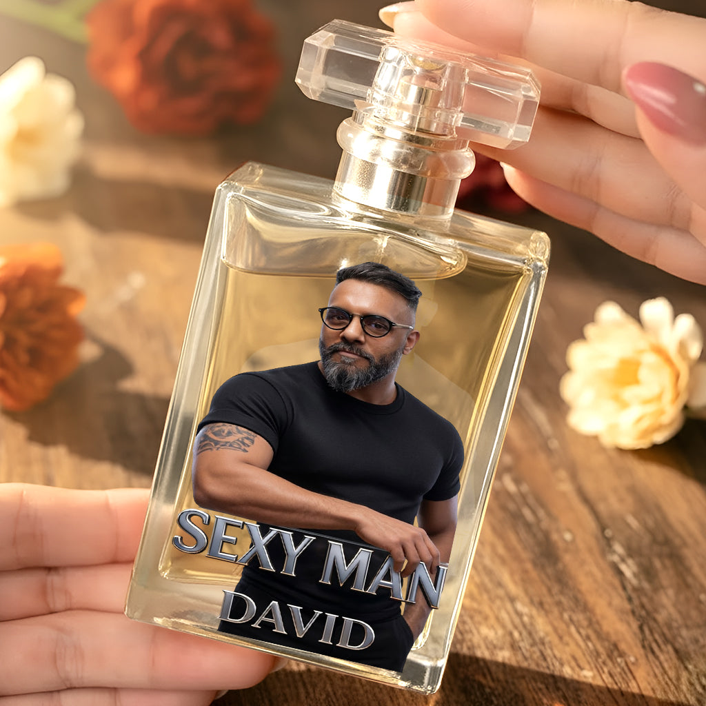Luxury Gifts For Man - Custom From Photo - Personalized Father Refillable Perfume Bottle