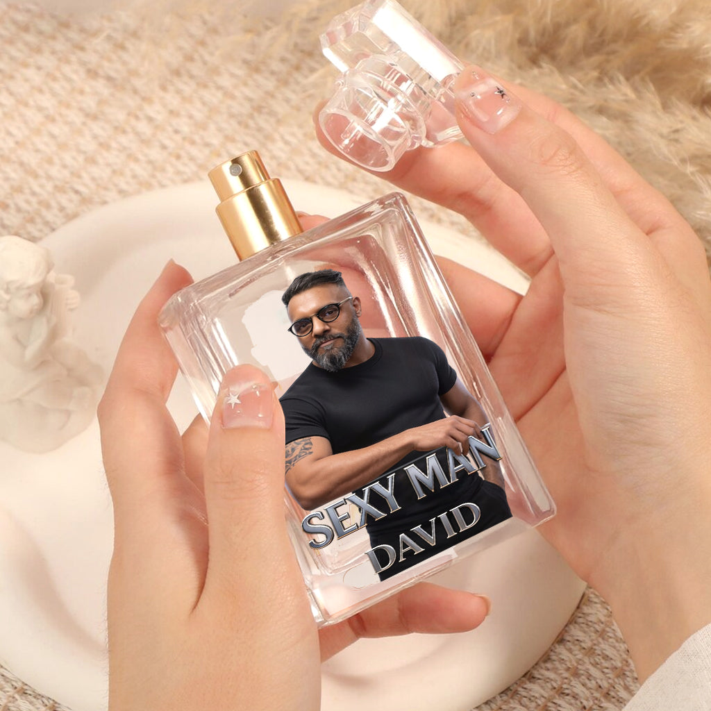 Luxury Gifts For Man - Custom From Photo - Personalized Father Refillable Perfume Bottle