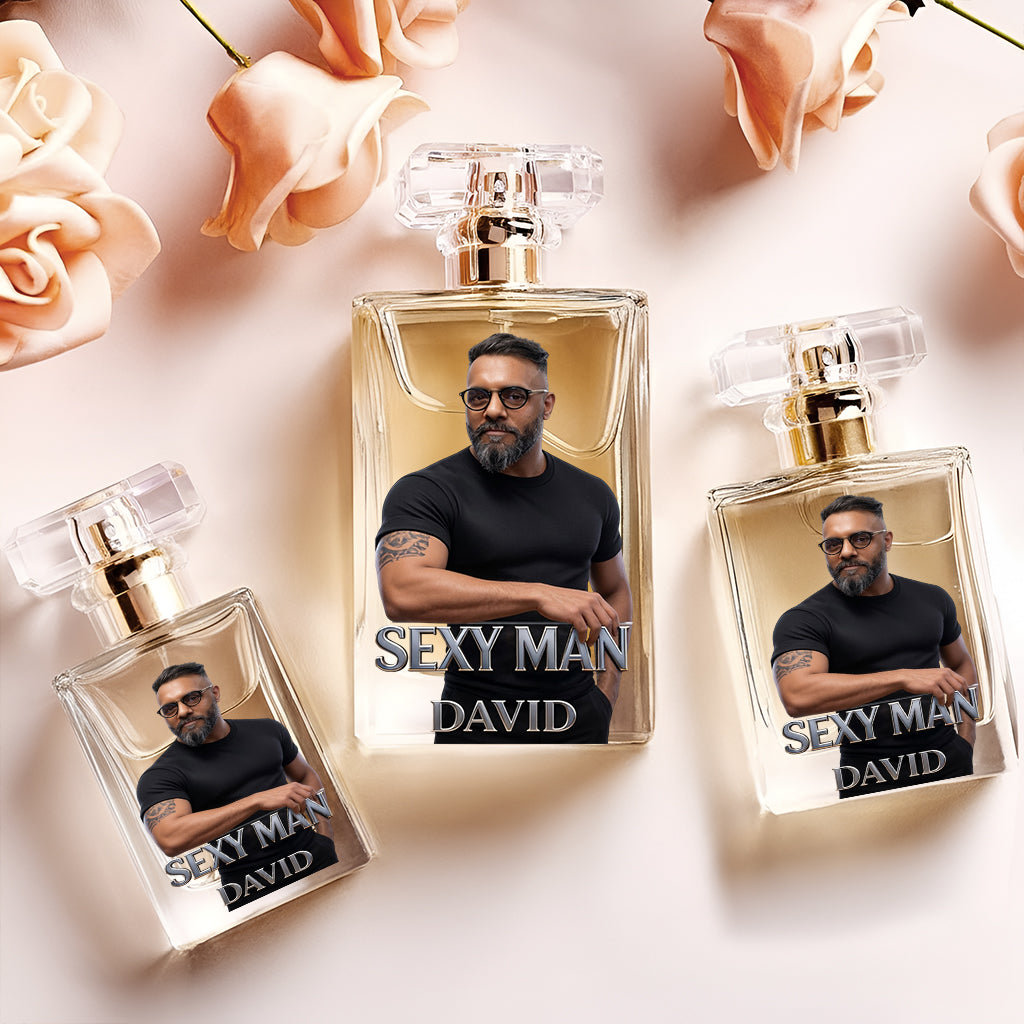 Luxury Gifts For Man - Custom From Photo - Personalized Father Refillable Perfume Bottle