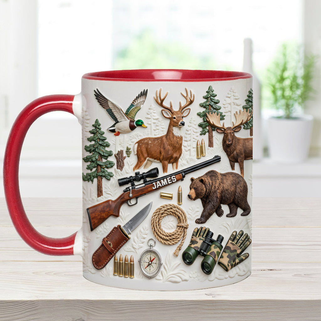 Love Hunting - Personalized Hunting Accent Mug & Coaster