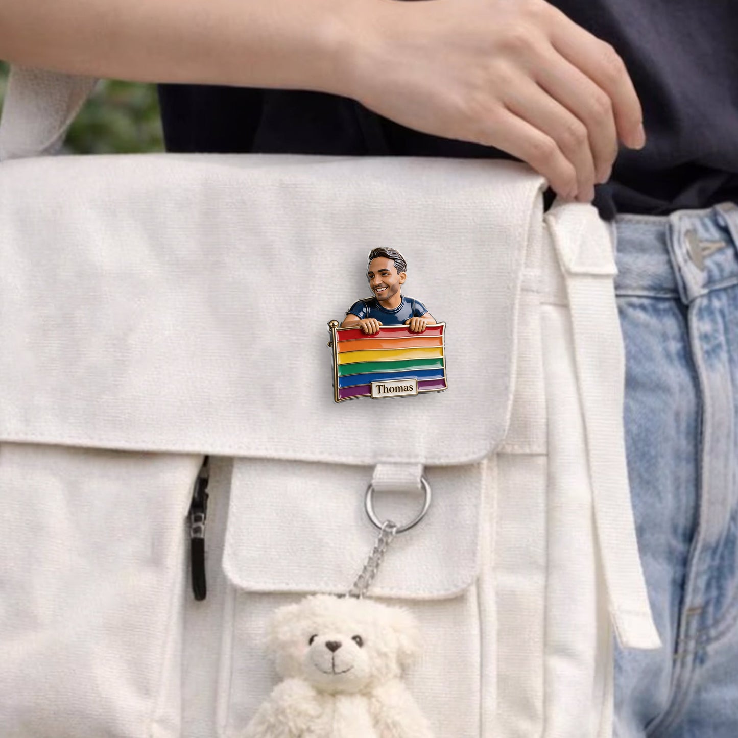 Proud Me - Personalized LGBT Support 3D Embossed Enamel Pin