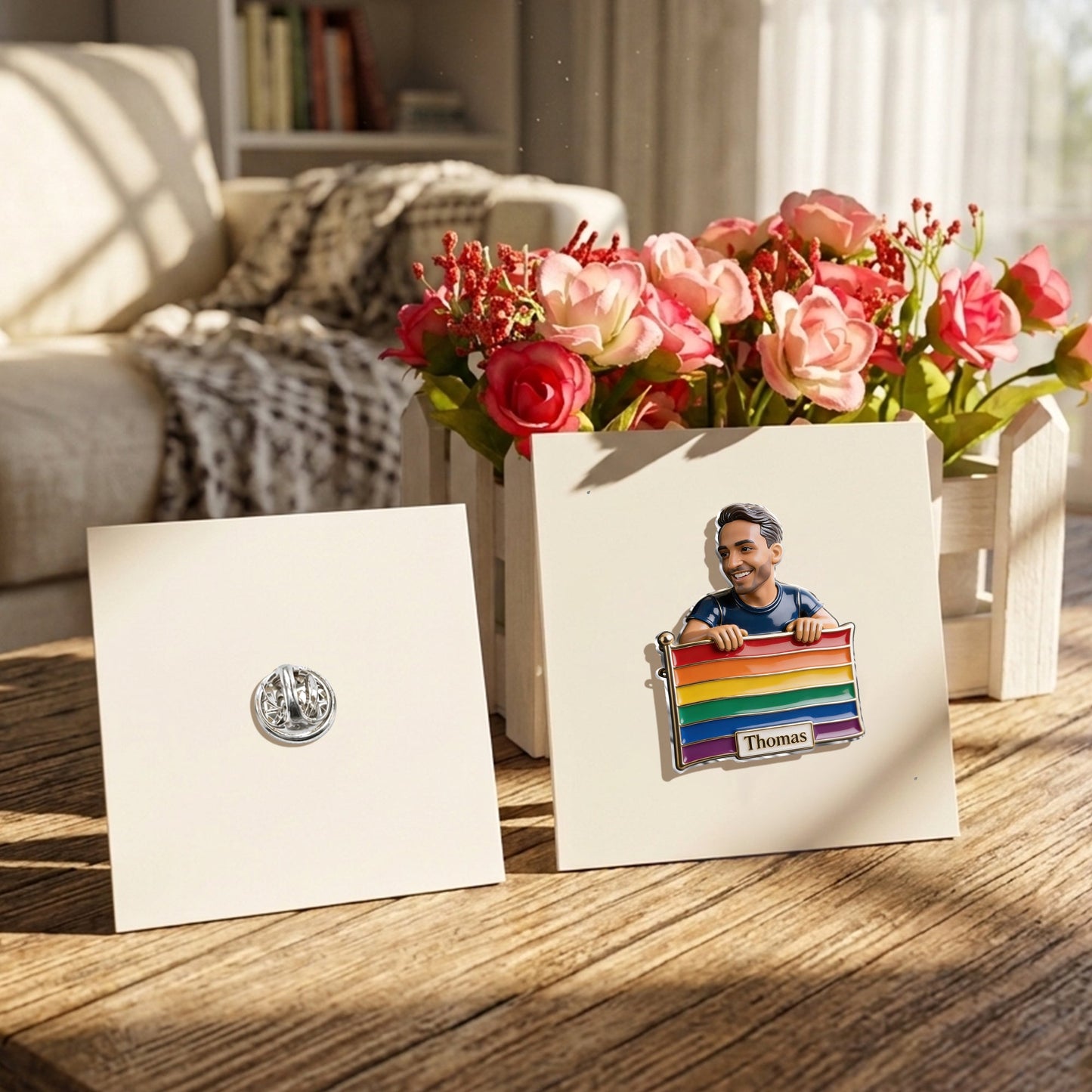 Proud Me - Personalized LGBT Support 3D Embossed Enamel Pin