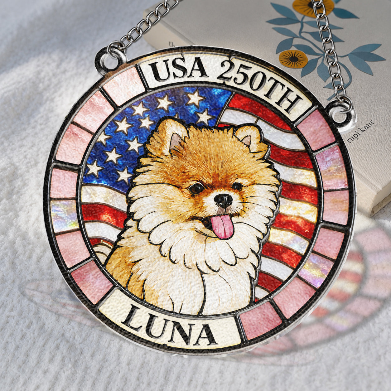 Custom From Any Photo - Personalized Dog 3D Printed Glass Suncatcher