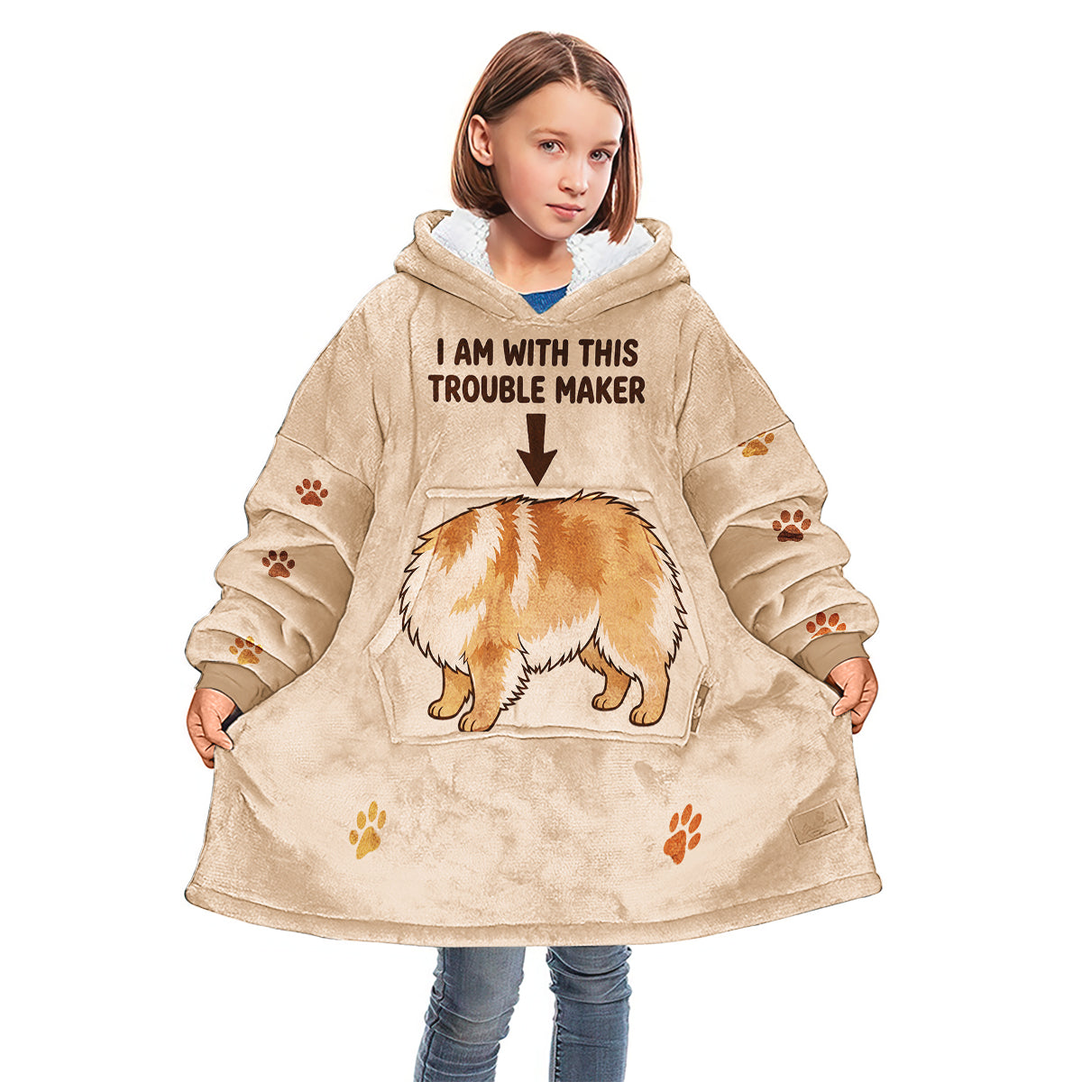 Portable Pet Cuddle Hoodie - Personalized Dog Blanket Hoodie