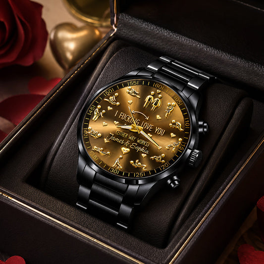 Naughty Couple - Personalized Spicy Couple Hand Watch