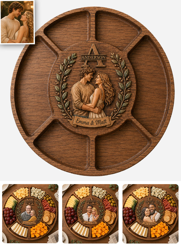 Perfect Couple Gift - Personalized Couple Wood Tray