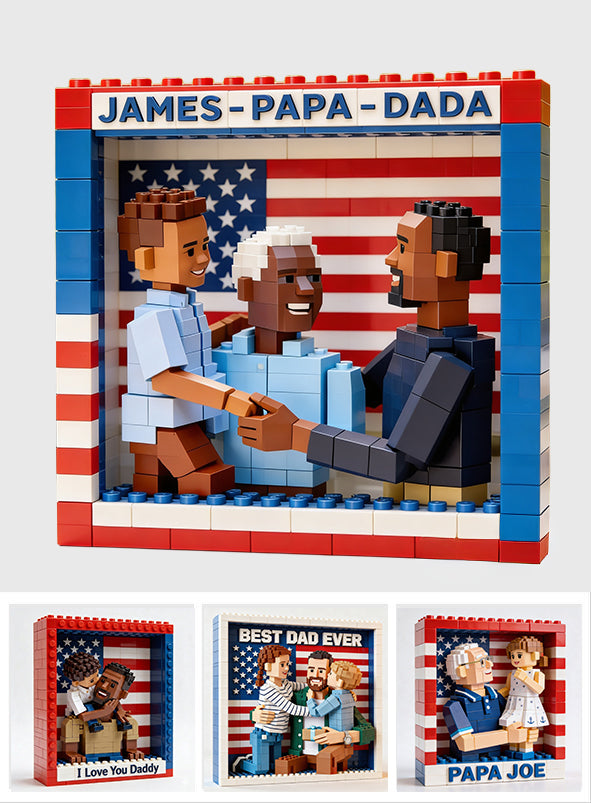Best Dad Grandpa Ever - Personalized Father Custom Shaped Acrylic Plaque