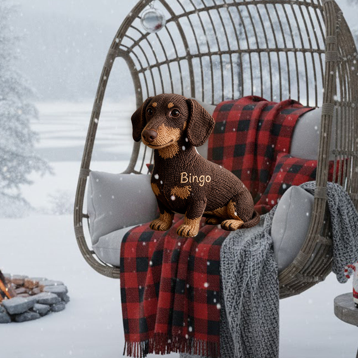 Any Photo - Personalized Dog Premium Faux Fur Pillow
