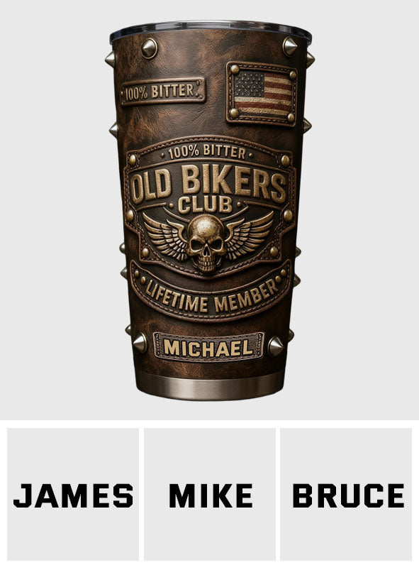 Old Biker Club - Personalized Biker Tumbler